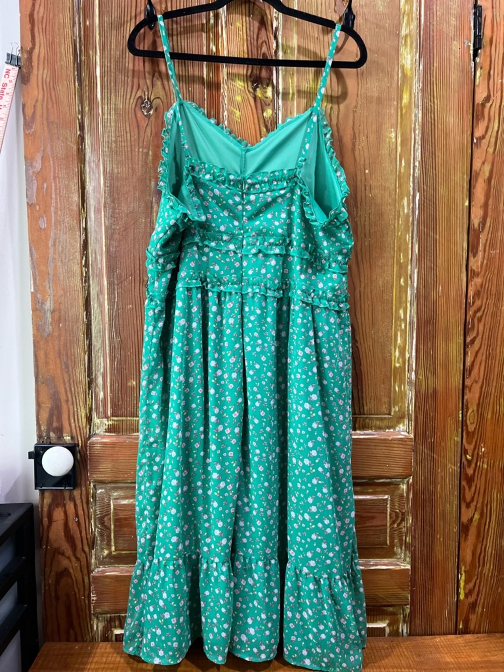 No Boundaries Green Floral Ruffle Dress - Picture 8 of 10